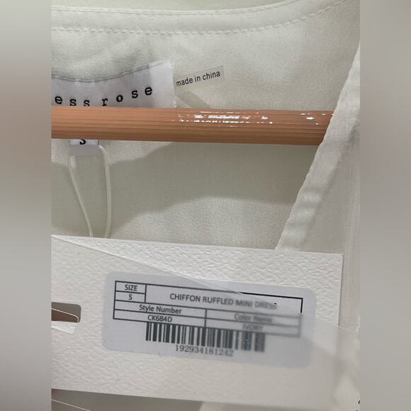 Anthropologie White Ruffled Mini Dress - Picture 10 of 10